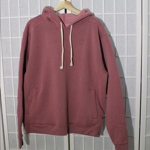 Unisex pink dyed fleece hoodie (AG351M)